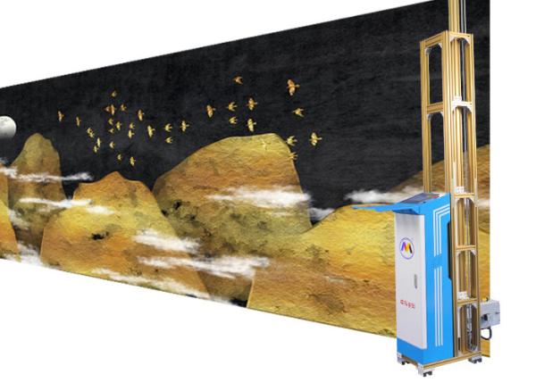 720x2880dpi 3D Wall Inkjet Printer Special Ink Heating And Blank Skip