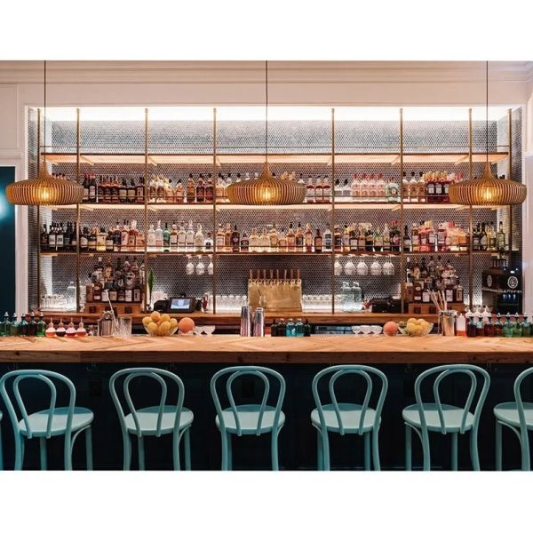 Dining Table Lighting Fixtures Bedroom Home Retro Art Designer Led Wooden Pendant Light(WH-WP-140)
