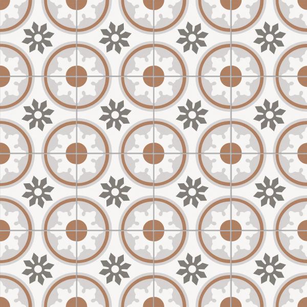 Brown White 250x250mm Ceramic Rustic Tile for Indoor Floor