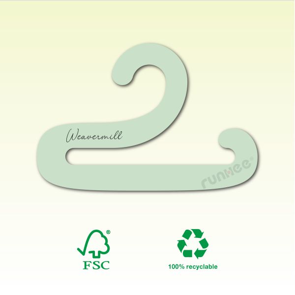 FSC Certified Colored Paperboard Sock Hooks OEM Custom Logo Plastic-Free Carbon-Neutral Wholesale Department Store Display | Runhee