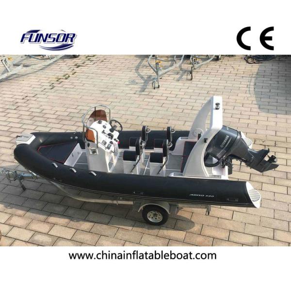 CE Approval FQB 580B PVC RIB Rigid Inflatable Boat With Motor For Fishing