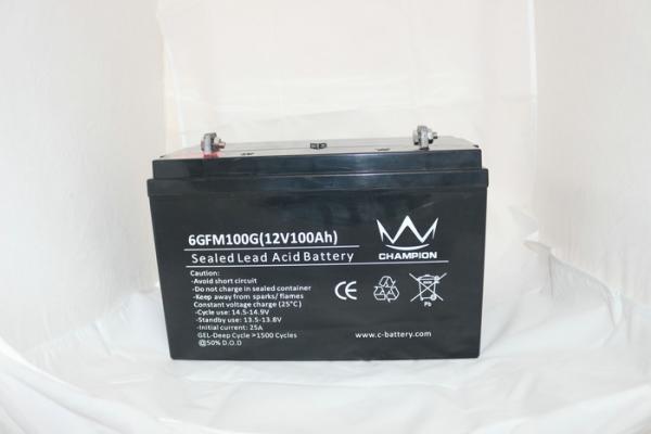 Rechargeable Long Life Lead Acid Battery , Agm Deep Cycle Battery 12V