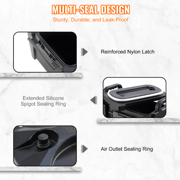 Polyethylene 56cm Insulated Beverage Dispenser 5 Gallon Insulated Hot Drink