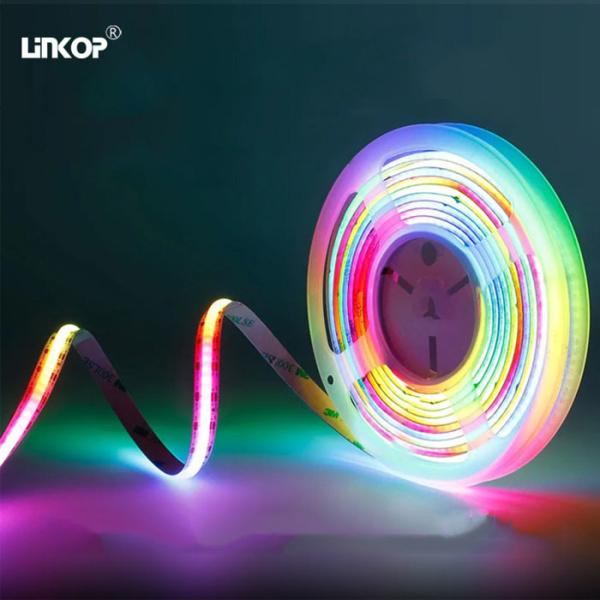 IP20 RGB IC COB LED Light Strip 2.5MM Cuttable 3-10MM 1000lm/M 12W/M 5-24V
