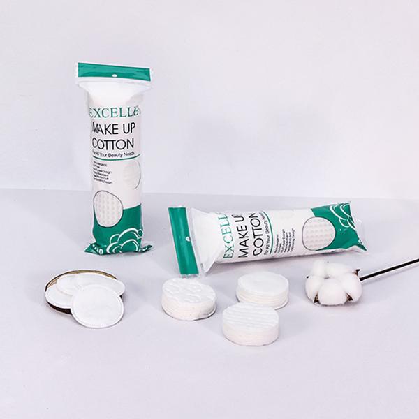 Non Woven Disposable Cotton Rounds 5.8cm Eco Friendly Makeup Remover Pads