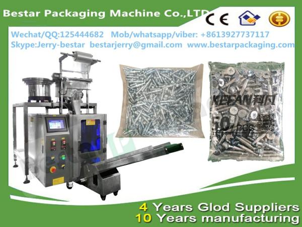 Fully automatic vibrate counting and packing machine for furniture hardware/small screws/plastic parts VFFS equipment
