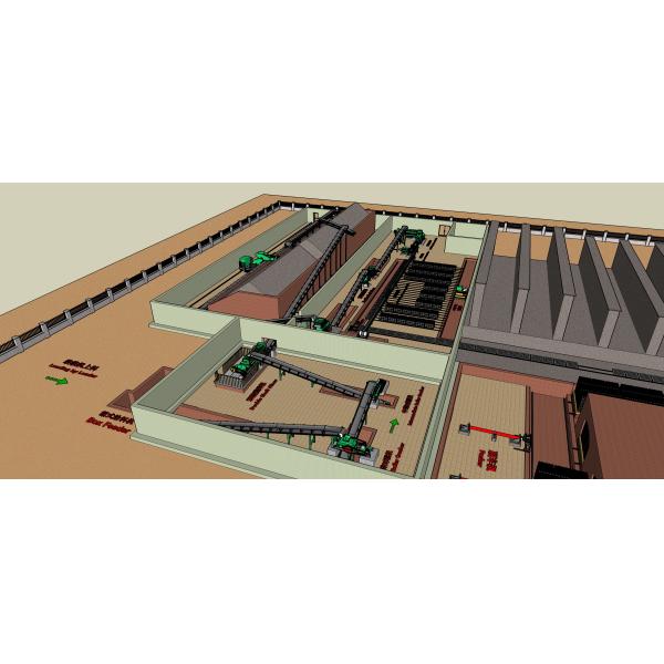 100000 завод кирпича глины производственной установки 310T пустотелого кирпича полно автоматизировал