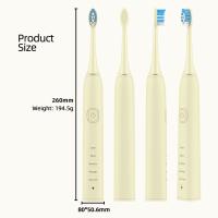 Cepillo de dientes eléctrico inteligente para adultos IPX7 para limpieza oral y blanqueamiento
