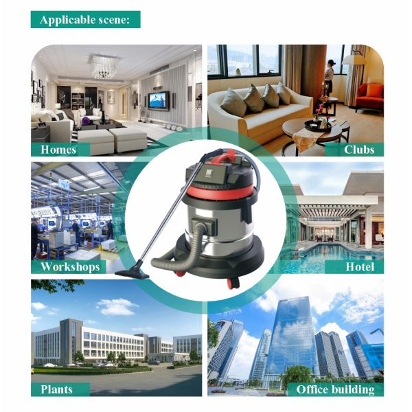 Commercial 1000W Electric Vacuum Cleaner Machine 15L Wet and Dry