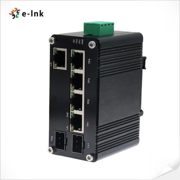Industrial 4-Port 10/100/1000T 802.3bt PoE + 1-Port 10/100/1000T + 2-Port 100/1000X SFP Gigabit Ethernet Switch