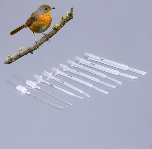 Veterinary Silicone Avian Endotracheal Tube Stainless Steel Stylet Included Sizes 1.0 to 6.0mm