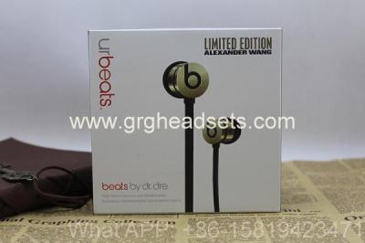 Beats Alexander Wang gold urbeats Ear Phones  with 1:1 Original with Sseal Box Made in Chi
