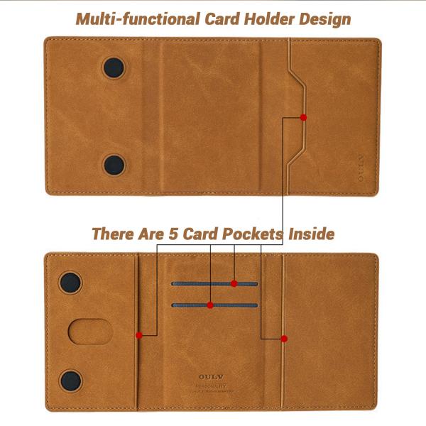 Custom Phone Wallet Cases Shockproof Leather Cell Phone Wallet Brown Black Blue Gray