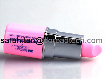Plastic Lipstick USB Flash Drive, Special Gift USB Memory Sticks for Girls
