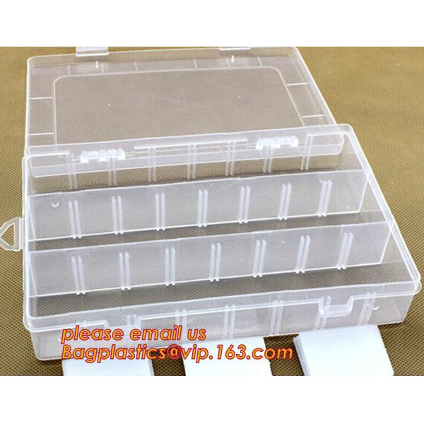 Plastic Storage Box for Screws Accessory, Multifunctional Transparent Storage Kit Plastic Container Box with 8 Compartme