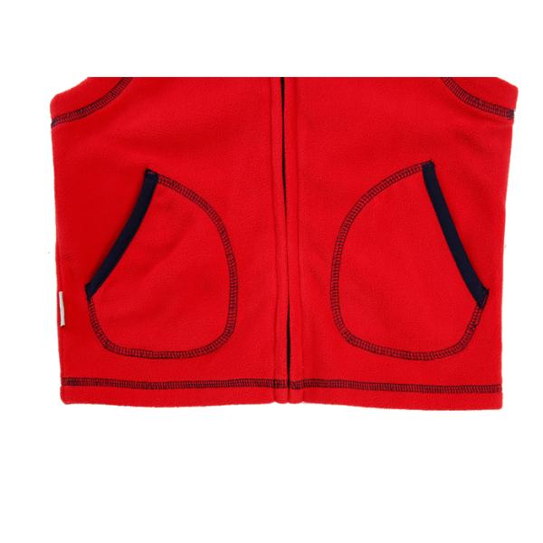 Beautiful Kids Girls Clothes Hidden Zipper Girls Polar Fleece Vest 100% Polyester
