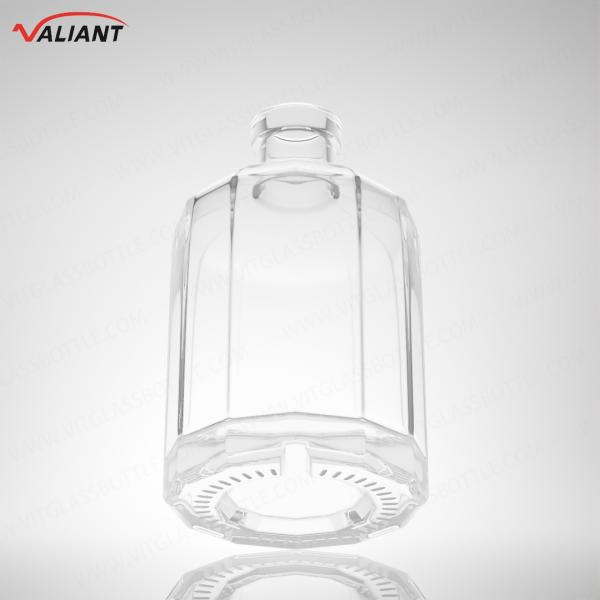 Rum Vodka Whisky Tequila Gin Bottle 250ml Super Flint Glass with Cork and Custom Shape