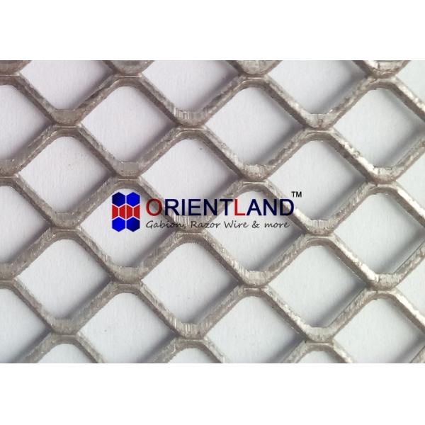 Light Duty Raised And Flat Expanded Metal Mesh , Construction Metal Mesh Rolls