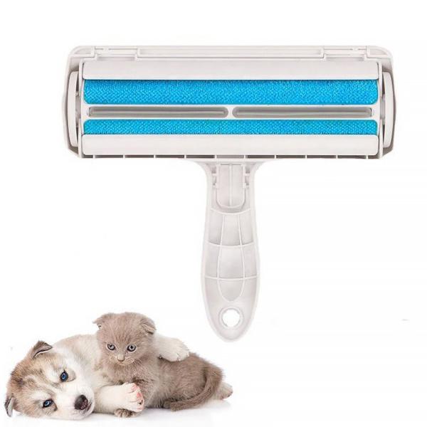 Roller para quitar el vello de las mascotas Peinador de alfombras cepilla de perro Lint Roller reutilizable autolimpieza Perro gato