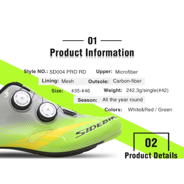 Anti Collision Carbon Fiber Cycling Shoes Water Resistant Good Shock Absorption