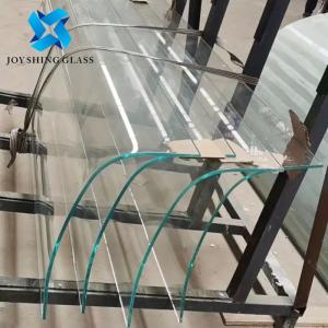 Vidrio endurecido de 8 mm ultraclaro curvado para escaleras curvas