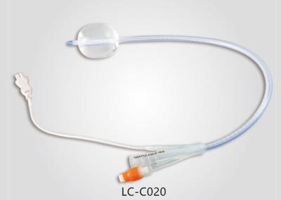 8 - 26 Ch Disposable Medical Supplies , 3 Way Silicone Foley Catheter For Irrigation