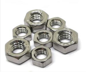 high quality Stainless steel DIN934 hexagon nuts factory price fasteners