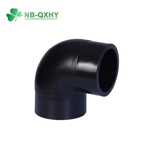 QX HDPE 90 Degree Elbow Pipe Fitting for Water Supply 20mm to 355mm Made
