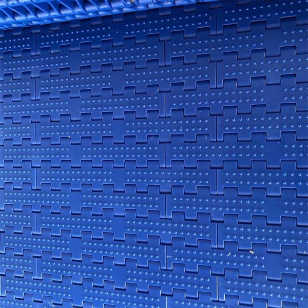 Cinturão transportador de cadeia modular PU Cinturão transportador de cadeia azul Pvc FDA aprovado