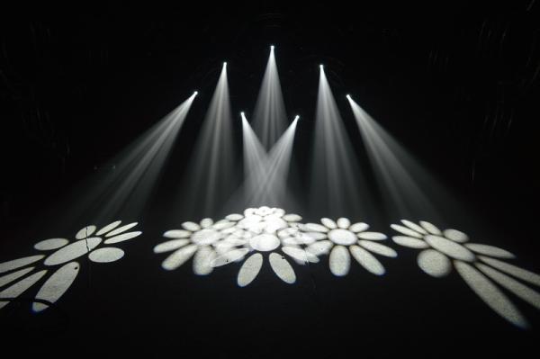 White Case 150 Watt led wash moving head Low Noise Fan Cooling System