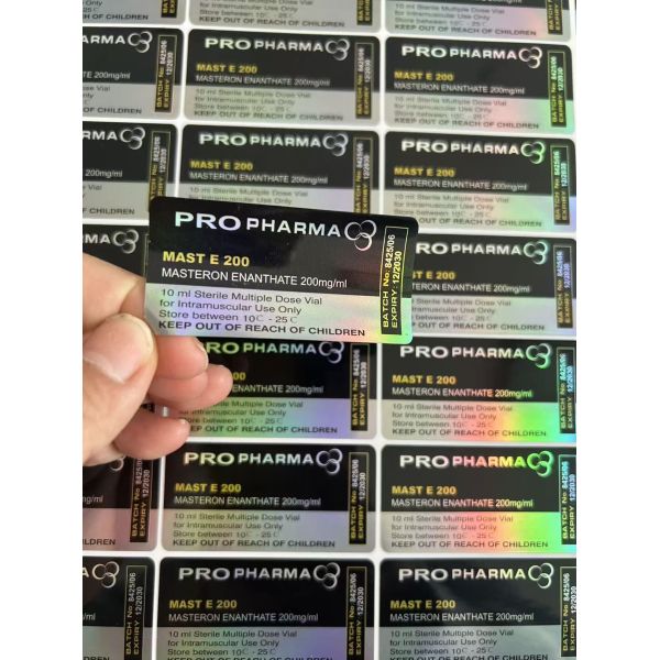 Test Enanthate 250mg Gold And Black Laser Materail labels