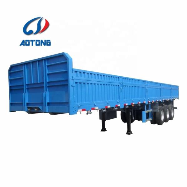 Suspension Mechanical Suspension 13000mm Length Curtain Side Wall Cargo Semi Trailer