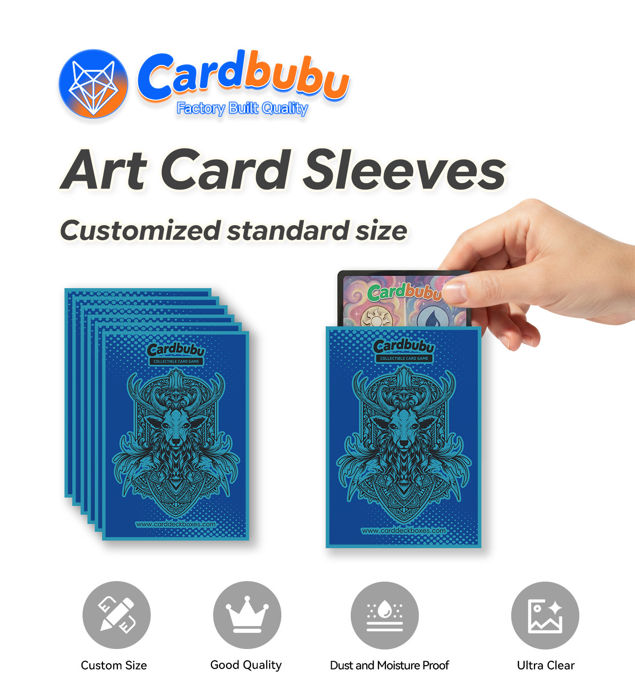 Custom Card Sleeves for MTG TCG Games  Bulk Manufacturing Private Label