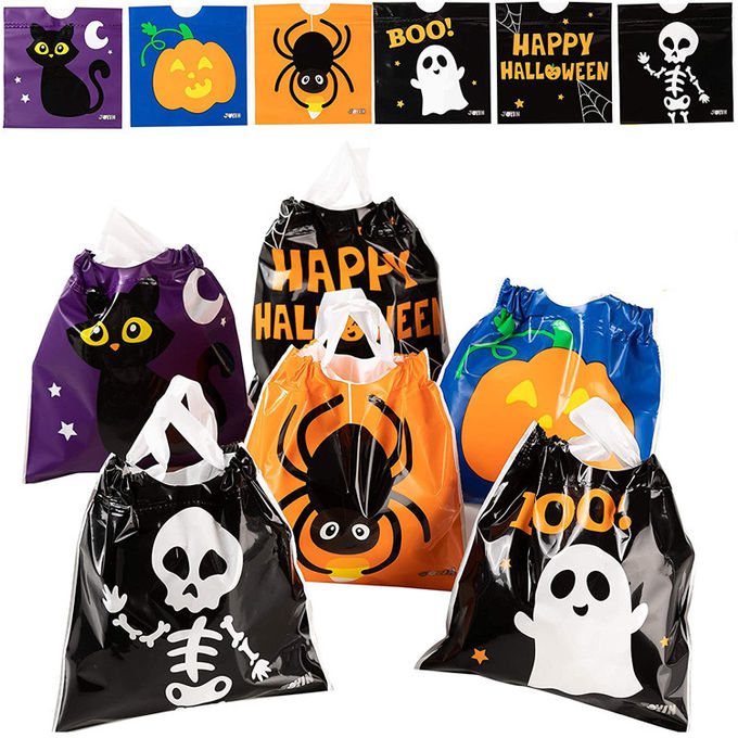 Сумки продукции Drawstring детей, сумка ханжи LDPE 6*6inches хеллоуина