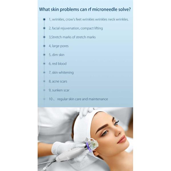 Fractional Rf Golden Microneedle Cartridge Rf Micro Needling Beauty Device