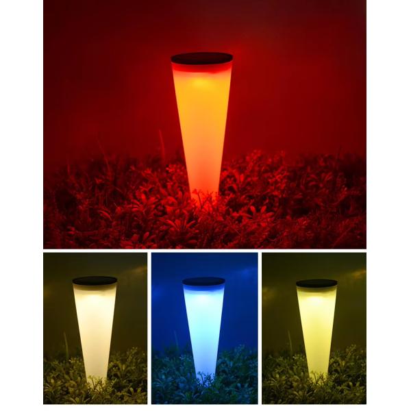 Daylight Solar LED Taper Lamp for Courtyard Modern Design Outdoor Lighting Waterproof