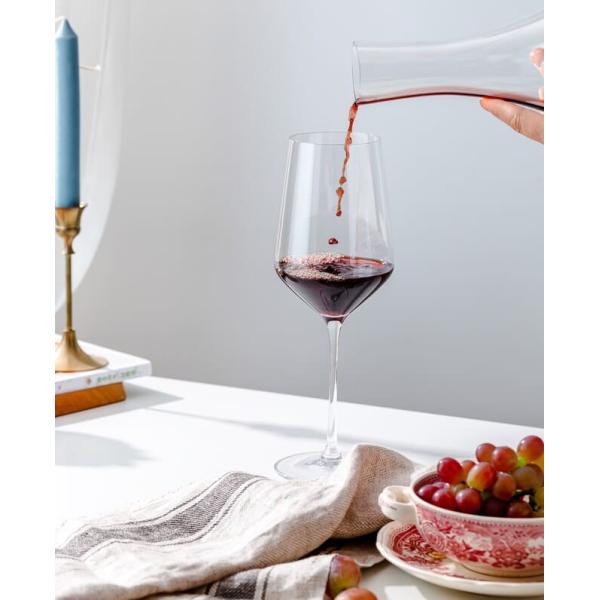 540ML Universal White And Red Wine Glasses Transparent 19oz Lead Free Hand Blown