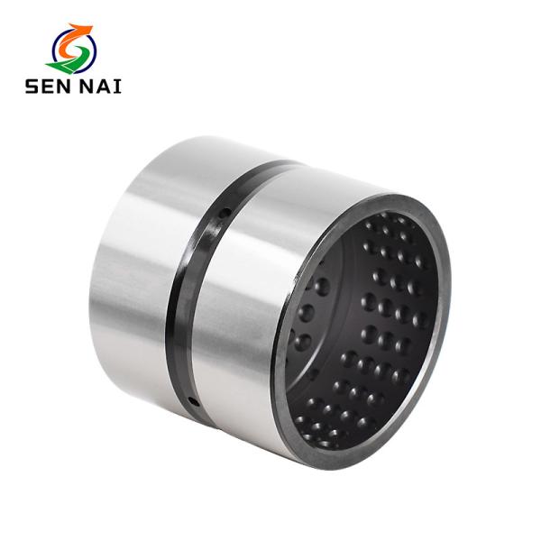 OEM Metric Steel Sleeve Bushings with Wear Resistance and Customized Size in Steel+Porous Bronze+PTFE