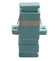 Adaptador simples da fibra ótica do SC milímetro da cor azul OM3 do Aqua do ABS do ISO RoHS/PBT