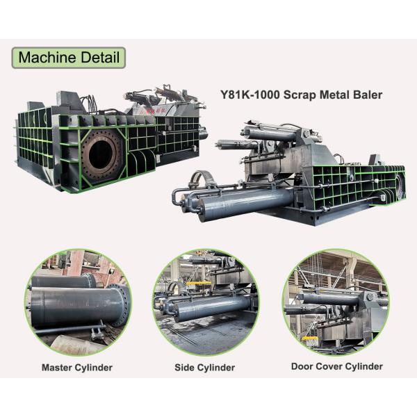 Машина прессы гидравлического металла Baler утиля ненужного стальная тюкуя для повторно использовать индустрию