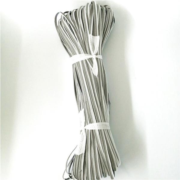 High Visibility Sew On Reflective Piping Hi Vis Polyester Silver Reflective Piping Trim