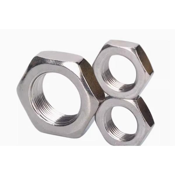 M16 M18 Noix métallique hexagonale en acier inoxydable HEXAGONE NOIX mince SUS304 SUS316 pour les applications industrielles