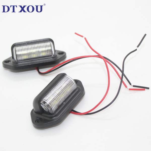 66*22MM Universal Car Fitment Auto Rear License Lamp Light E-mark LED License Plate Lamp