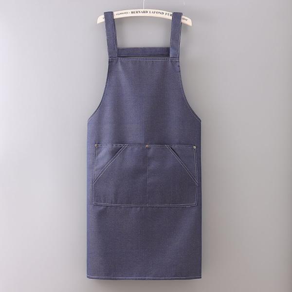 Custom Denim Hairdresser Garden Tools Apron with Pockets Support 7 Days Sample Order