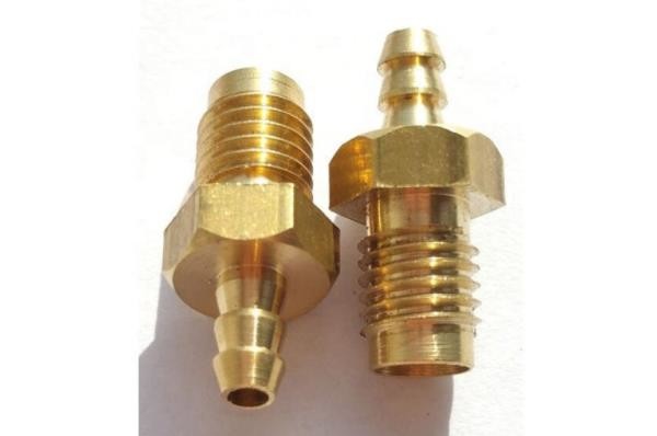 Anodized Custom Precision Machined Parts Brass Material Gold Color