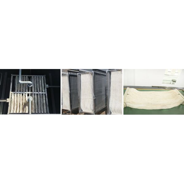MBR Curtain Membrane Water Treatment Hollow Fiber Mbr Membrane Module PVDF Material Reinforced Continuous Filament
