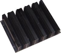 PVDF / Powder Coated Aluminum Heatsink Extrusion Profiles With 6061 T6 Alloy