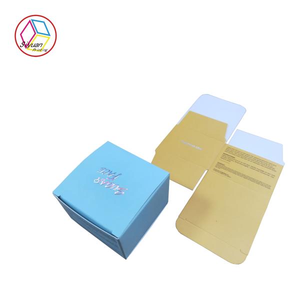 CMYK Printing Laser Foiled Embossed Logo Cosmetic Gift Box