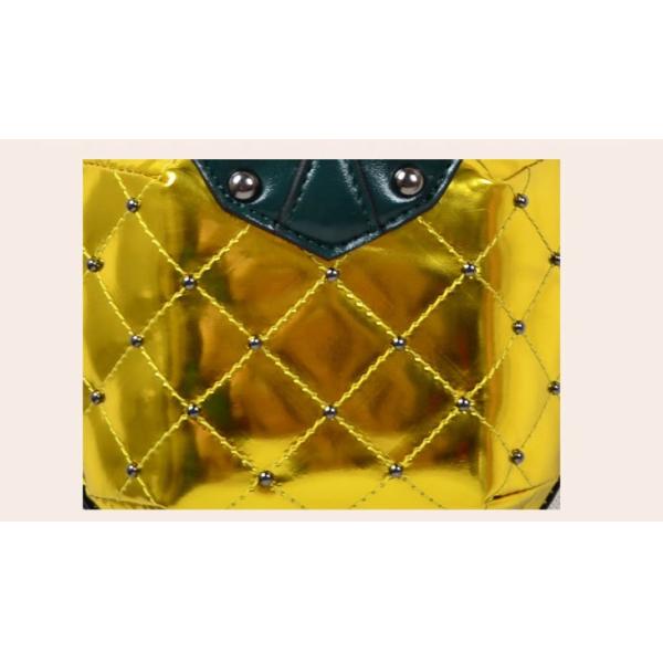 2016 new mini minimalist shoulder diagonal package Lingge chain rivet female pineapple creative personality