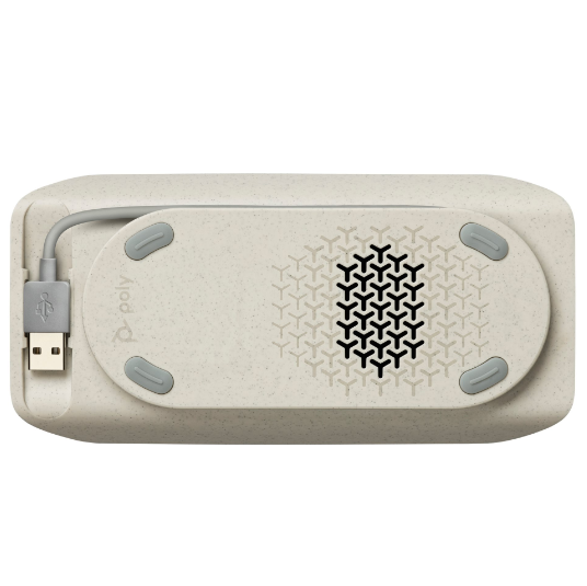 HP Poly Sync 10-M - Speakerphone hands-free - wired - USB-A, USB-C - silver - Certified for Microsoft Teams